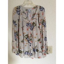 Cottage Core Peasant Blouse Lace Trim Plus 2X...