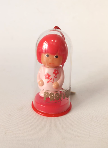 ♥ VINTAGE SEBINO PARFÜMPUPPE 1980 PERFECT KOMPLETT MIT BOX ROLL ON ERDBEERE