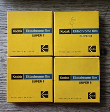 4 Boxes Kodak Ektachrome Super 8 Movie Film USED 
