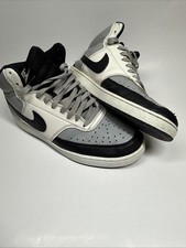 Nike Men’s Court Vision Mid Nature Smoke Leather Basketball Shoes 10 DN3577-002