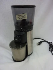 OXO BREW CONICAL BURR COFFEE GRINDER - SILVER - USED 8717000 TESTED WORKS