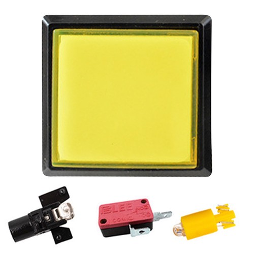 1Pcs Big Arcade Square Push Buttons Illumilated LED Built-in Microswitch 51*51mm - Picture 24 of 29