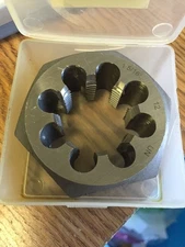 1 5/16"-12 CARBON STEEL HEXAGONAL RE-THREADING DIE