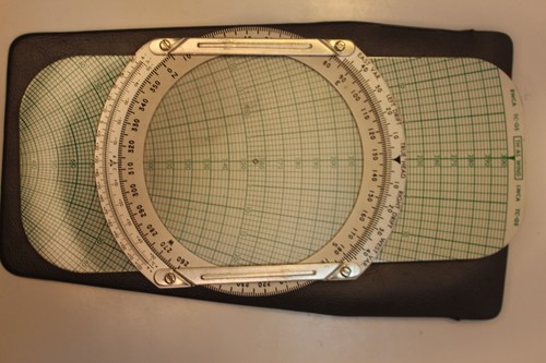 Vintage 1957 MK-6B Kane Dead Reckoning Computer Air Navigation Aid w/ Vinyl Case - Picture 7 of 11