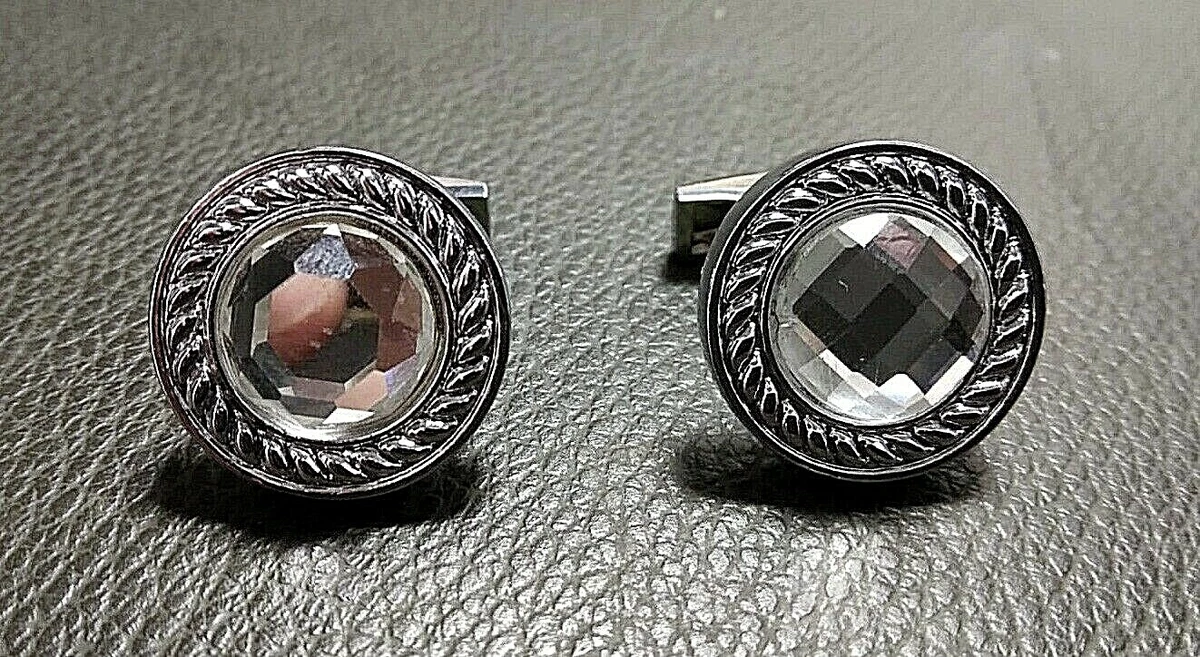 Gemelli Blu Uomo Gemelli Uomo Blu Argento Acciaio Inox Con