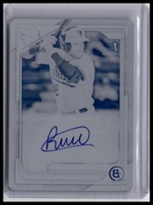 2024 Bowman  Rolphy Cruz Chrome Prospect Auto Printing Plate Cyan SN,1/1 - 374