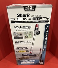 Shark BU3120 Cordless CLEAN & EMPTY Stick Vacuum w/ Auto-Empty White BRAND NEW