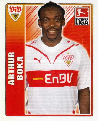 Topps Bundesliga Sticker 2009/2010 Nr. 384 Arthur Boka VfB Stuttgart Bild NEU
