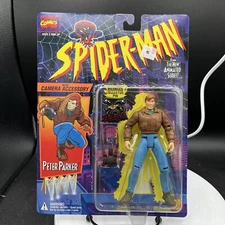 Spider-Man ToyBiz Peter Parker with Camera Marvel Comics Action Figure NEW