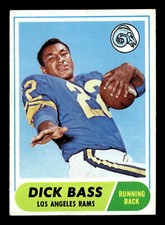 Dick Bass 1968 Topps #2 Los Angeles Rams Vg-Ex