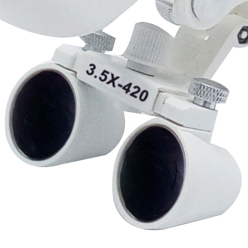 Diadema Dental Lupa Gafas Quirúrgicas 3.5X Lupas Binoculares + Faro LED de 5W - Imagen 12 de 12