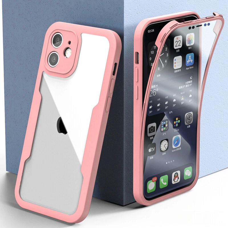 360° Front + Back Silicone Clear Case For iPhone 17 16 Pro Max 15 14 13 12 Cover - Image 2 of 4