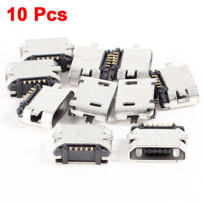10 Pcs Ersatzteil Type B Mikro USB Buchse Jack Anschluß Connector Port Socket