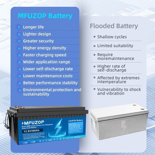 12V 300Ah Lifepo4 Battery Lithium Leisure Battery, Low Temp, Rechargeable for RV - Picture 2 of 15