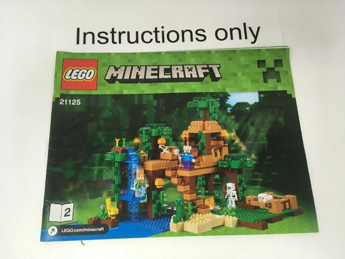 ONLY instructions Lego 21125 Minecraft The Jungle Tree House no