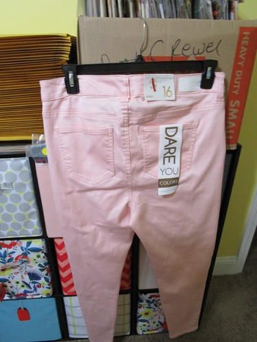 Celebrity Pink Skinny Jeans Size 16 Mid Rise (Crystal Rose color) NEW - Picture 6 of 7