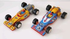 Vintage Joustra Formula 1 Car No. 30 No. 3 Tin  Plastic Friction France