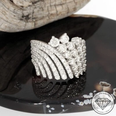 Wert 10250 € Brillant Ring (3,00 carat) 585 14 Karat Weiß Gold - Bild 1 von 4