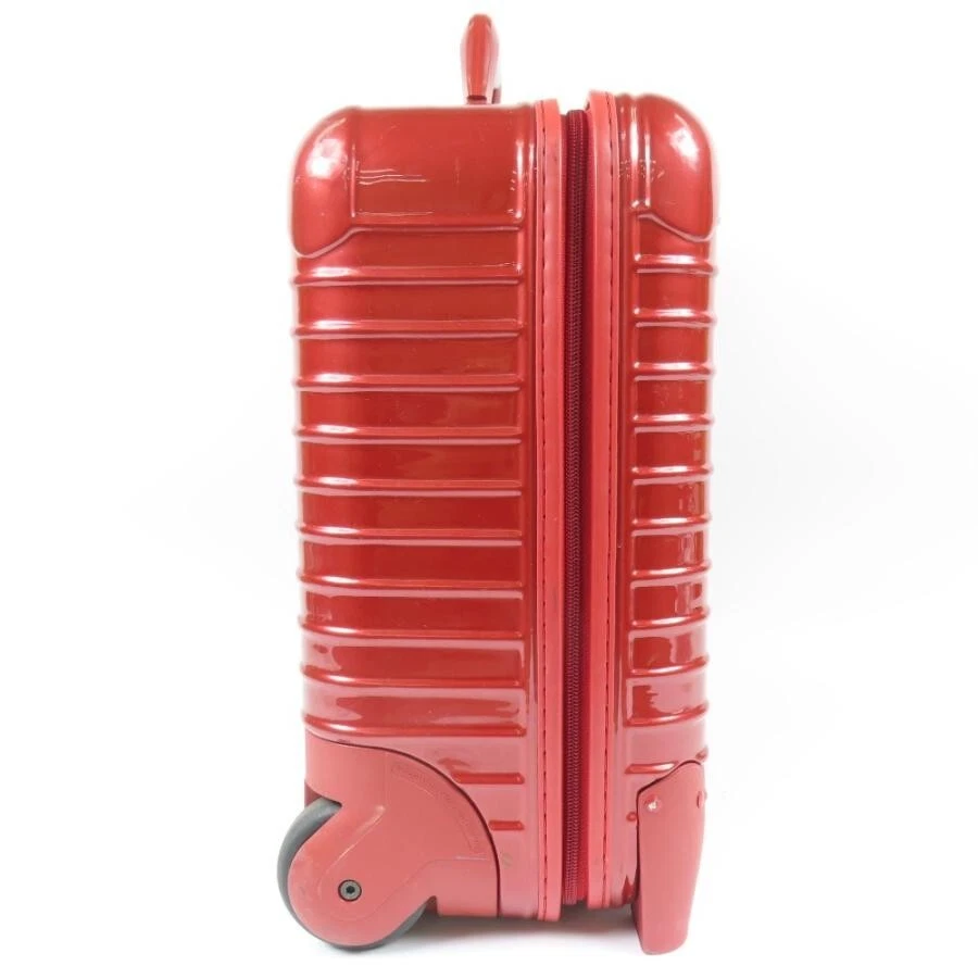 Bolsa de transporte Rimowa Salsa Delax bolsa de negócios PVC vermelha 39x39x19cm usada - Imagem 3 de 4