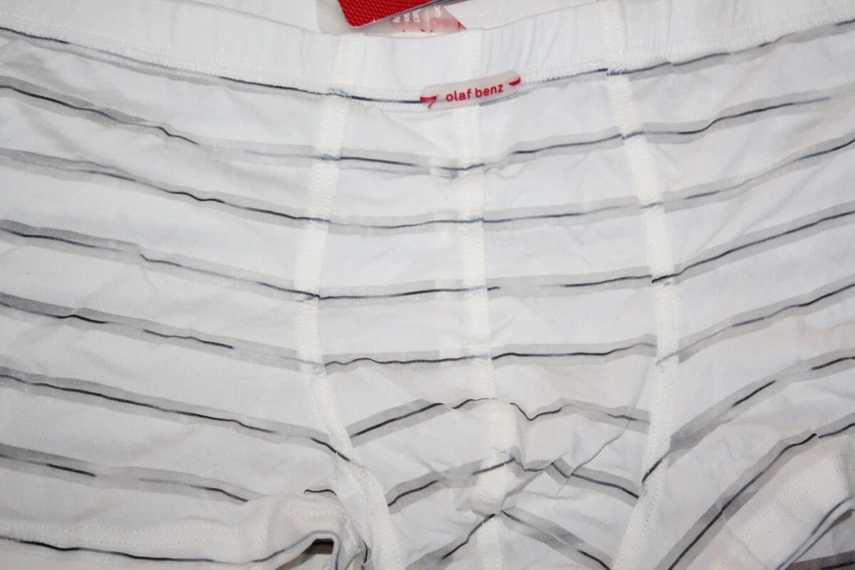 MiniPants Shorty Homme OLAF BENZ Blanc Rayé Red1124 - Taille XXL - Photo 2/4