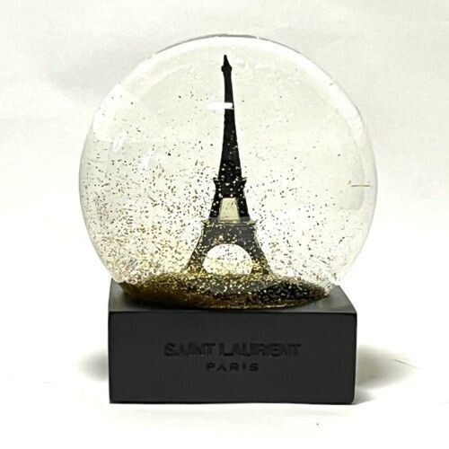 SAINT LAURENT PARIS RIVE DROITE Snow Globe Eiffel Tower
