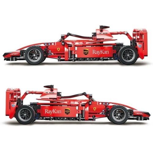 Formula F1 Building Blocks Set 455 Pieces Pull Back Red Race Car 1:18 DIY - Picture 6 of 23