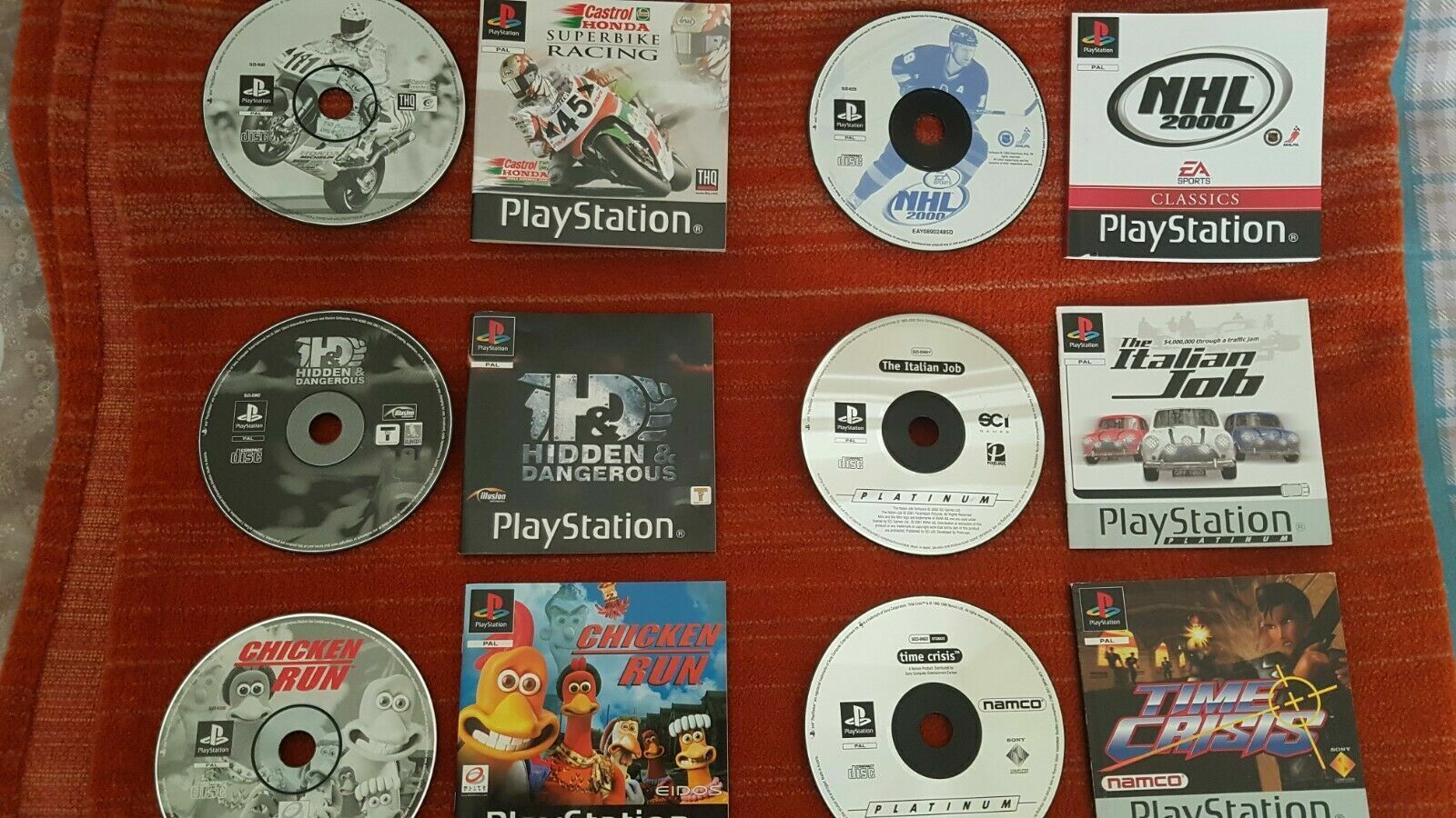 PlayStation 1 (PS1) games selection PAL UK European (Disc and manual)