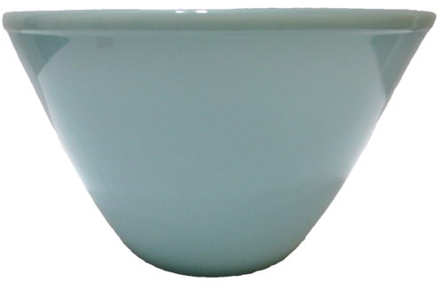 Vintage Fire King Glas Mischschüssel spritzwassergeschützt türkis blau 3 Qt 8 5/8 Zoll D - Bild 1 von 5