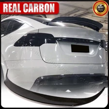 For Tesla Model X Sedan 2016-2024 Rear Trunk Spoiler Wing Lid REAL CARBON FIBER 