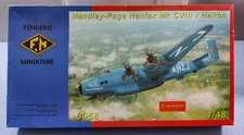 FONDERIE MINIATURE HANDLEY-PAGE HALIFAX MK CVIII / HALTON 1/48 SCALE MODEL KIT