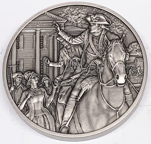 # C3081 FRANKLIN NEUWERTIG ZINNMEDAILLE, AM. REVOLUTION, ELIZA L. PINCKNEY