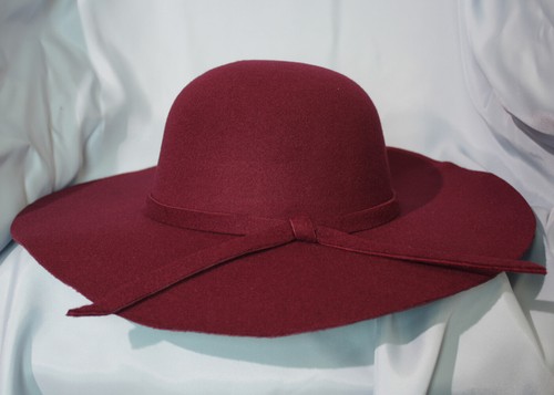 N292 Ladies Summer Felt Wide Brim Hat - Picture 6 of 8