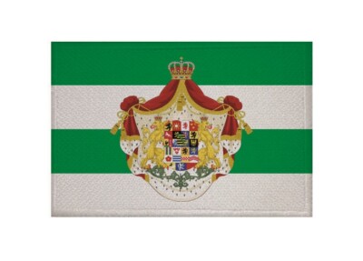 Sachsen-Fahne Aufnäher – 9x6 Cm, Zum Aufbügeln Oder Aufnähen, Hohe Farbbrillanz