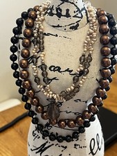 Fun Costume Jewelry Bundle 3 Necklaces  2 Earrings Review All Pictures