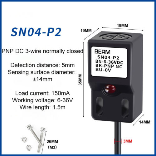 SN04 Inductive Proximity Sensor Metal Inductor Switch DC(NPN/PNP) AC |2/3/4 Wire - Picture 10 of 31