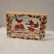 Vintage The Christmas List Book 1986-88 Christmas Card List Keeper Tracker Plan