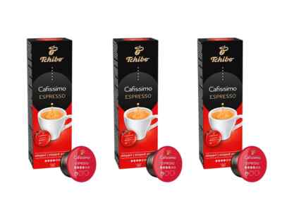 3 x TCHIBO Cafissimo Espresso Elegant Aroma 3 x 10 capsules - 30 pieces