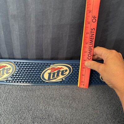 Miller Lite Beer Rubber Bar Spill Drip Mat B4 | eBay