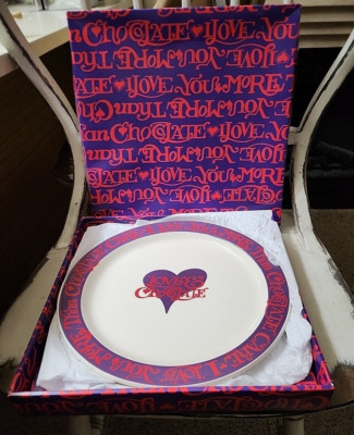 Emma Bridgewater Valentines Love & Chocolate Cake Serving Plate Large 1st READ