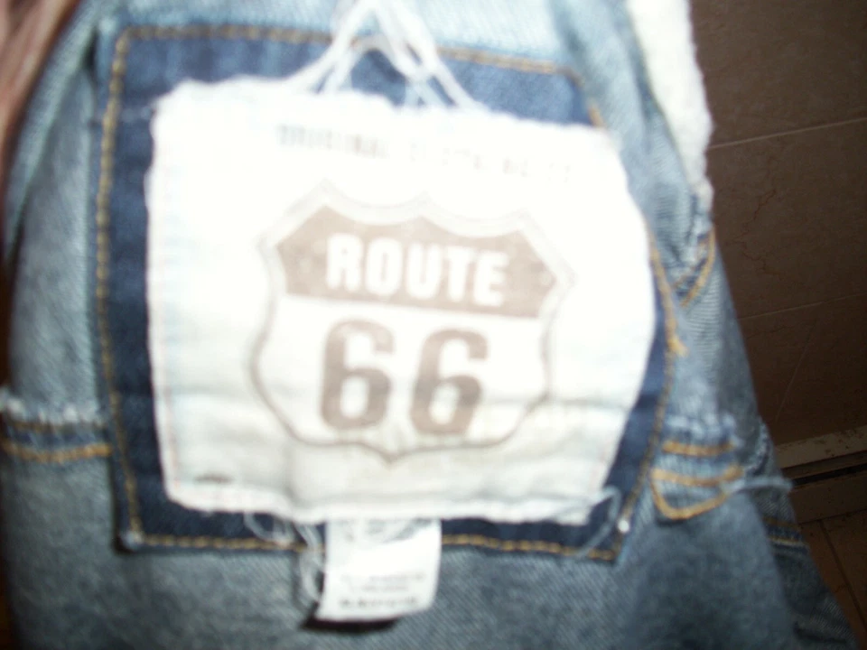 ROUTE 66 Girls Hooded Denim Jacket size XL 14 16 lightly used - Image 3 of 4