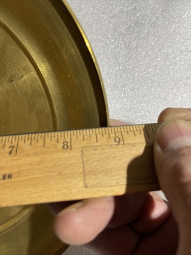 8 3/4” solid brass vase cap Unfinished - Picture 4 of 6