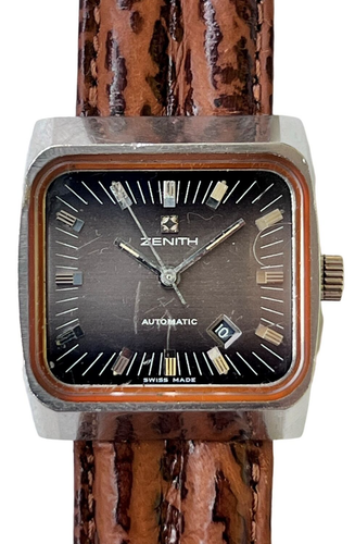Zenith Mens VIntage TV Surf Dial Watch w/ Automatic Movement in Stainless Steel - 第 1/8 張圖片