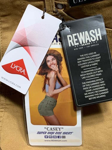 Rewash Brand Casey Super High Rise Stretch Shorts Womens Size 7 (28) - Picture 8 of 8