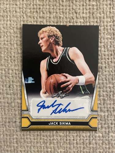 2021 Leaf #BA-JS1 Multi-Sport Auto Autograph Jack Sikma HOF - Picture 1 of 2