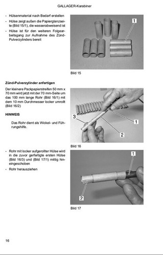 Sonnhoff Der Gallager-Karabiner Eine Replika Bauanleitung Ersatzteile Ladehülse - Picture 3 of 8