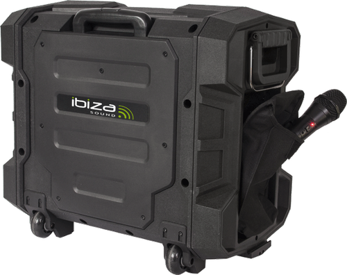 IBIZA Beschallungsanlage - Trolley WPORT10-300 Outdoor Akku USB,Bluetooth,FM - Bild 3 von 5