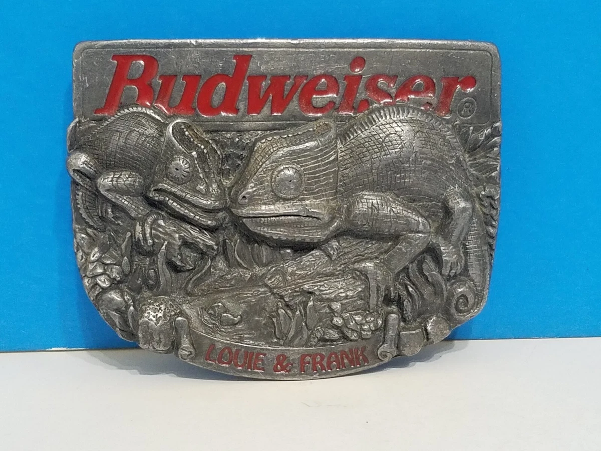 Budweiser belt buckle top