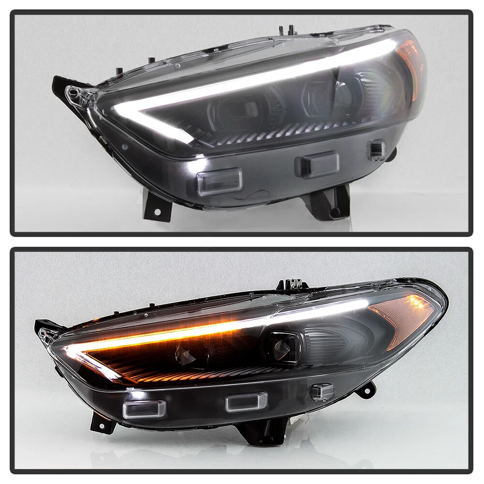 Faros proyectores dobles LED DRL negros Ford Fusion Switchback 2013-2016 Foto 4 de 4