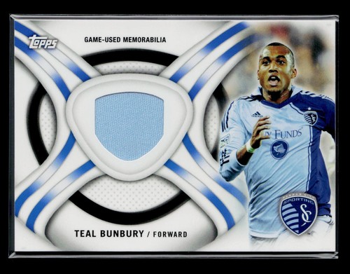 Teal Dunbury 2013 Topps MLS Game Used Jersey MLS Kits Relic KIT-TB - Picture 2 of 3