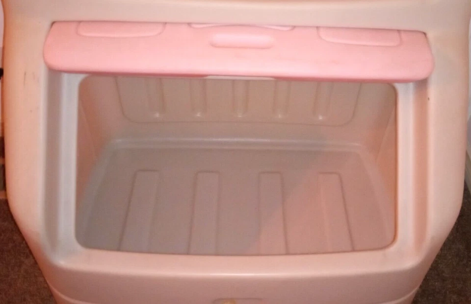 Estantería rosa paso 2 levantar y ocultar caja de juguetes almacenamiento recogida local Huntington Bch CA Foto 4 de 4